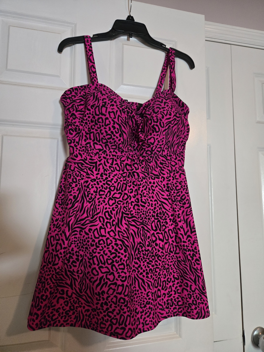 Torrid Pink Animal Print One-Piece Dress